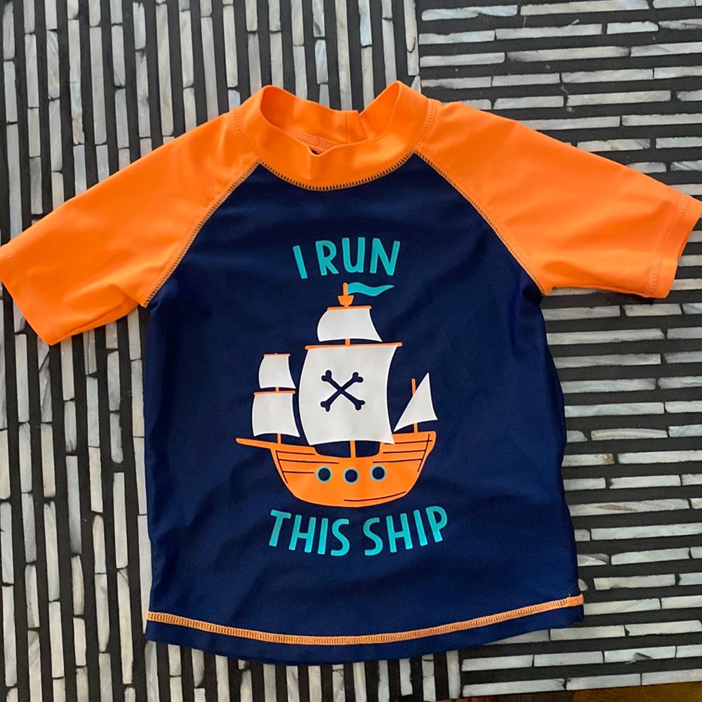 3T Toddlers Swim Marine Ship Shirt/Summer Shirt!
